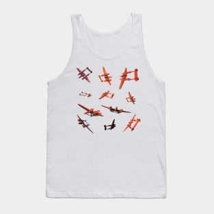 P38 Lightning Aircraft Tank Top